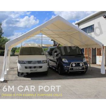 6m x 6m Gala Tent Portable Car Port - Elite (100% PVC)